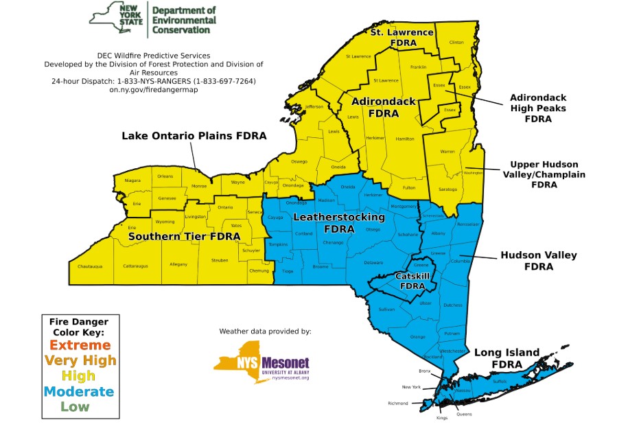 Fire Danger Map.10.2.25